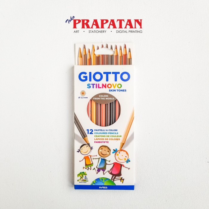 

WARNAPENSIL- GIOTTO STILNOVO SKIN TONES 12 WARNA DIA 3.3MM / PENSIL WARNA -PENSIL WARNA