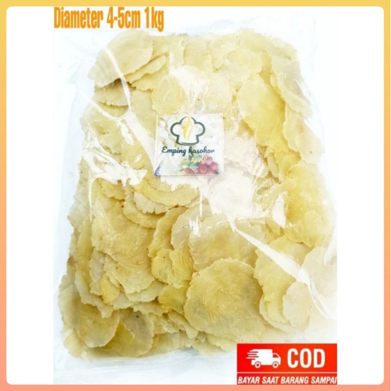 

Emping melinjo Asli diameter -+4-5cm 1kg Emping Kualitas SUPER /melinjo asli emping mentah siap goreng