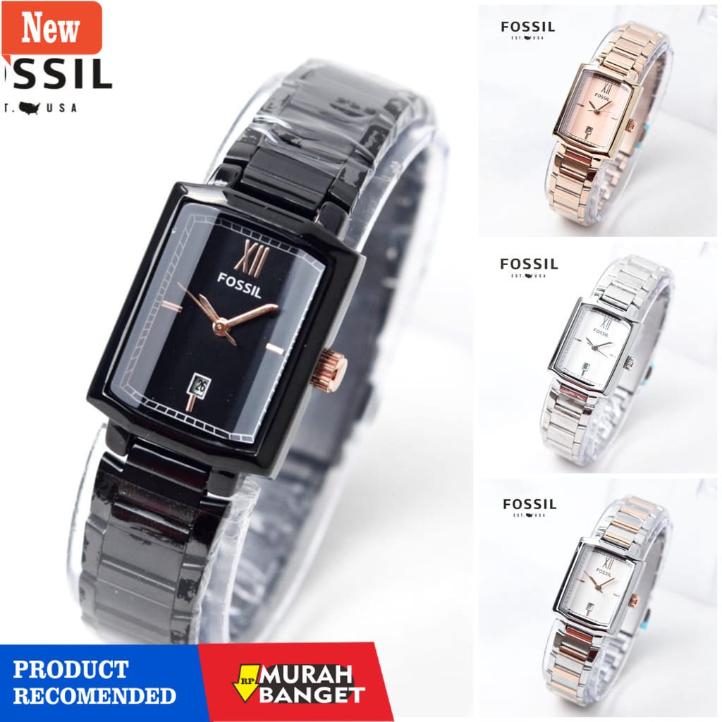 Jam digital wanita terbaik- (COD) WJ83 | JAM TANGAN WANITA FSJ83 TERBARU RANTAI KACA KRISTAL TANGGAL