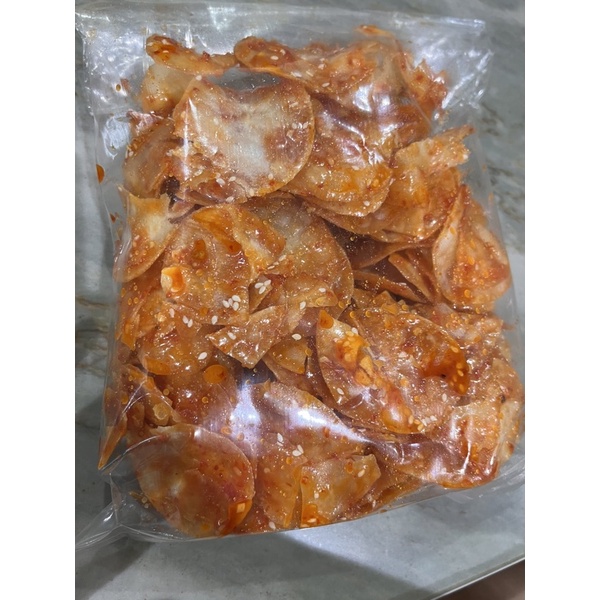

Keripik singkong sambal pedas manis wijen