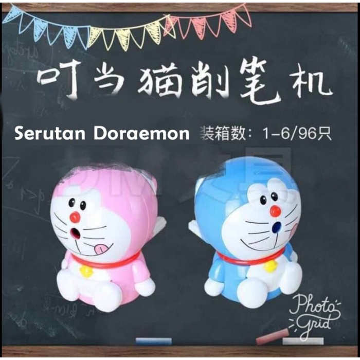

CODE0A2 Serutan DORAEMON - Rautan Meja Putar Pensil Karakter Doraemon