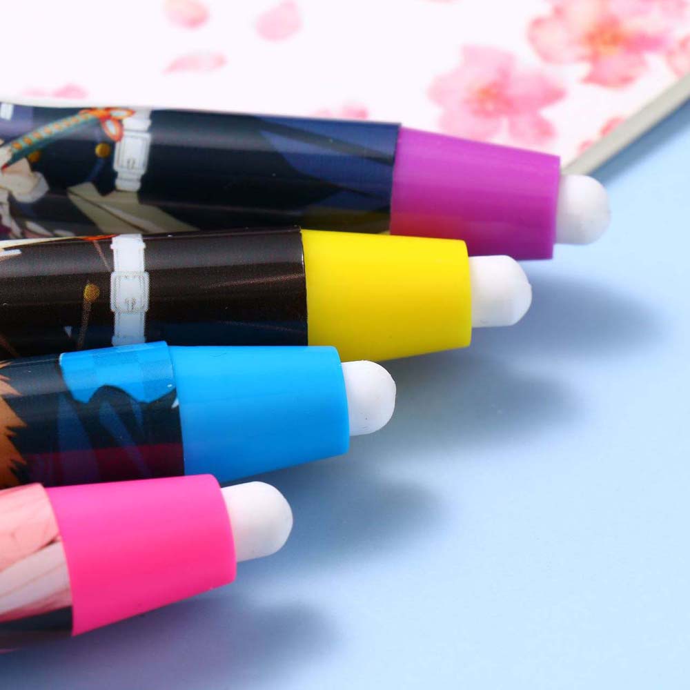 Penghapus Pensil Bahan Karet Desain Anime Demon Slayer Kimetsu No Yaiba Retractable Untuk Anak Sekolah