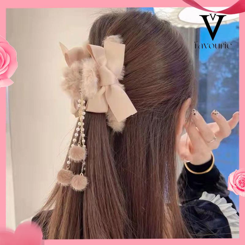 [COD]Klip Rumbai Mewah Hiu Hiasan Kepala Jepit Rambut Besar-FA