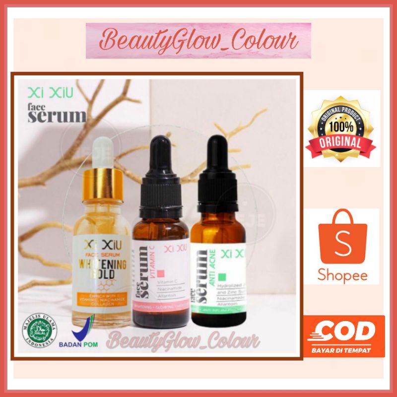 XI XIU FACE SERUM ACNE GOLD VITAMIN C  XI XIU SERUM GOLD XIXIU XI XIU XIUXIU SERUM ANTI ACNE VITAMIN