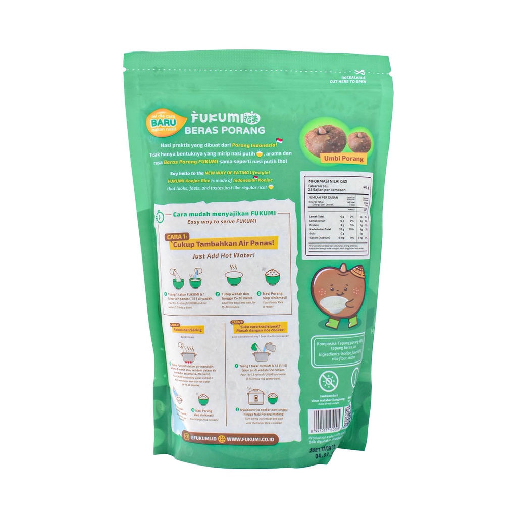 Fukumi Beras Porang Pouch 1 Kg