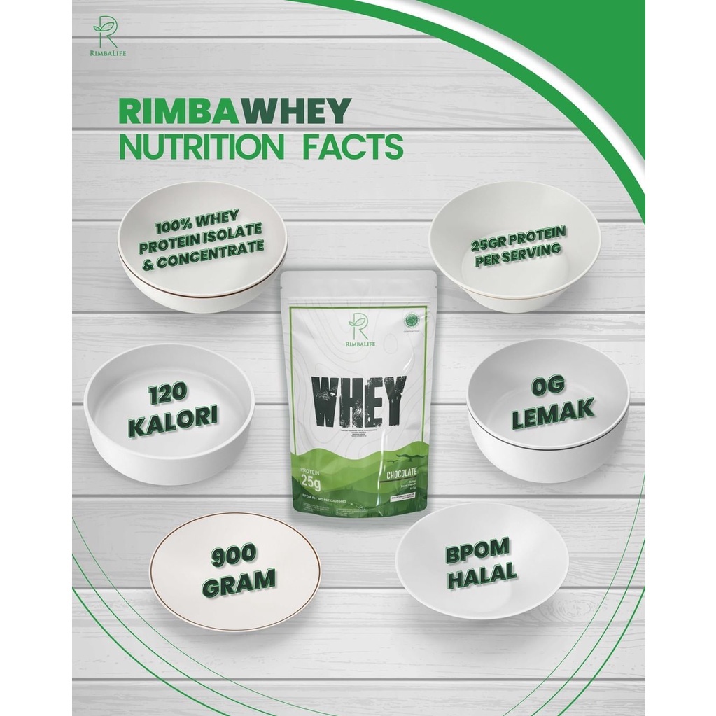 Rimbalife Rimba Whey 2lbs 3lbs Susu Whey Protein Concentrate Isolate Fitness Halal BPOM Rimbawhey Penambah Massa Otot Master Whey