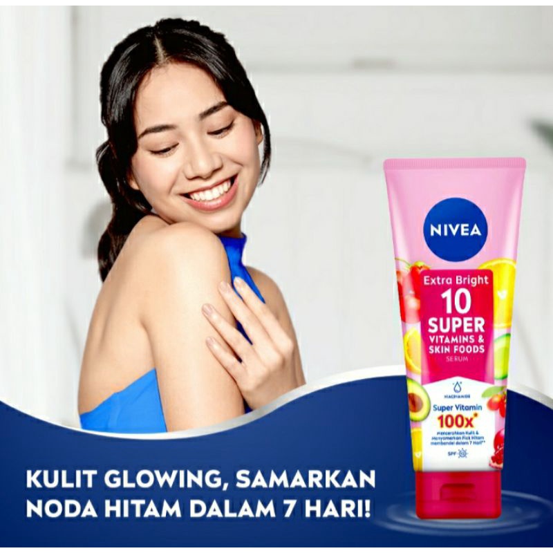NIVEA Extra Bright C&amp;E Body Lotion - 10 Super Vitamins 180ml - Body Serum