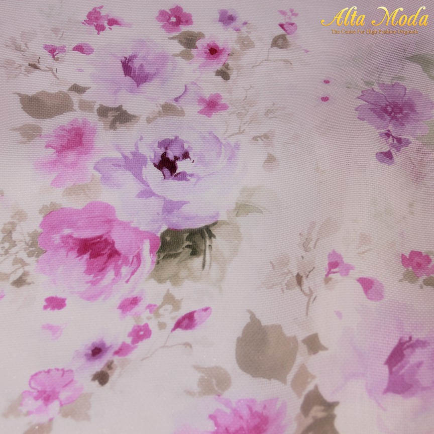 

Alta Moda Silk Gazar Abstract Rose Pink Purple (1M)