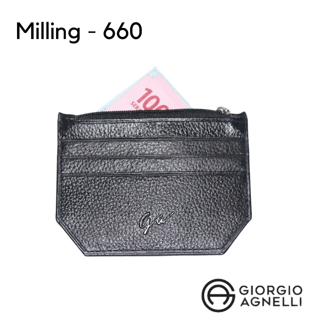 Giorgio Agnelli Card Holder  / Dompet Kartu Kulit Milling 660