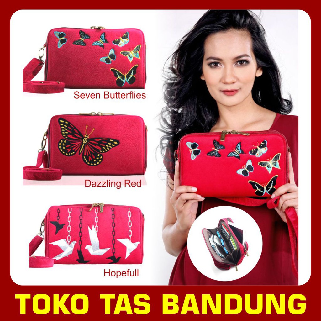 Tas Bordir Etnik/ Tas Handphone/ Tas Gadget/ Tas HPO/Tas Selempang Wanita/ Tas Etnik Red Series