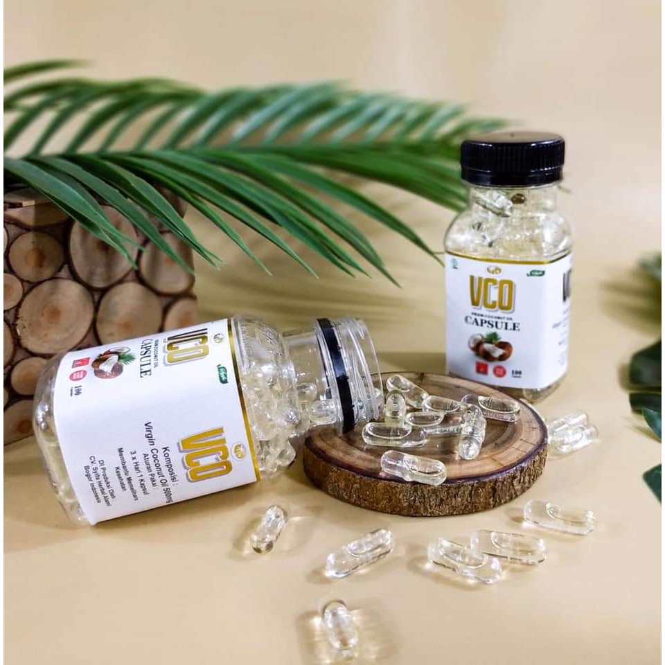 Virgin Coconut Oil Kapsul / VCO CAPSULE 100kpsl Syifa Herbal / VCO 100 KAPSUL VIRGIN COCONUT OIL SYIFA MINYAK KELAPA MURNI