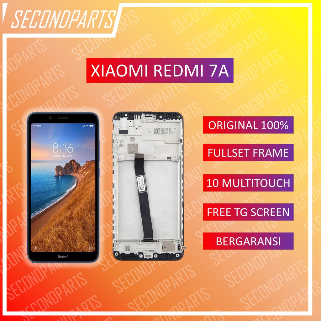 LCD FULLSET FRAME XIAOMI REDMI 7A ORIGINAL COPOTAN