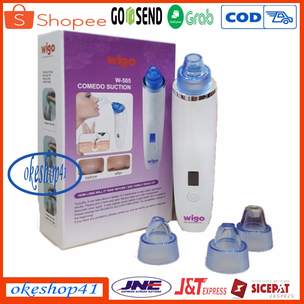 Wigo Alat Penyedot Komedo dan Sedot Jerawat Elektrik W-505 Vacuum Acne