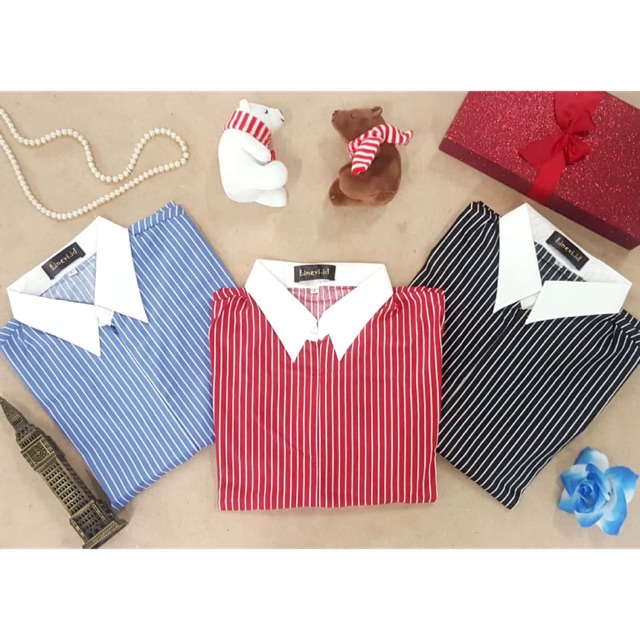 Tunik Jumbo Motif Salur / Stripe