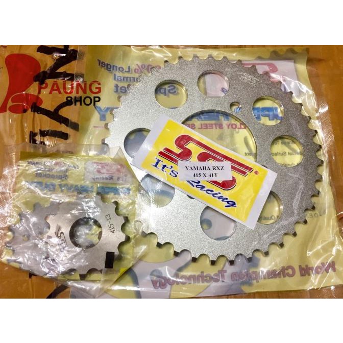 Gear Depan Belakang SSS 415 Rx King/Fiz R/Jupiter Z/Vega/MX 41T - 45T paungs55 Ayo Beli