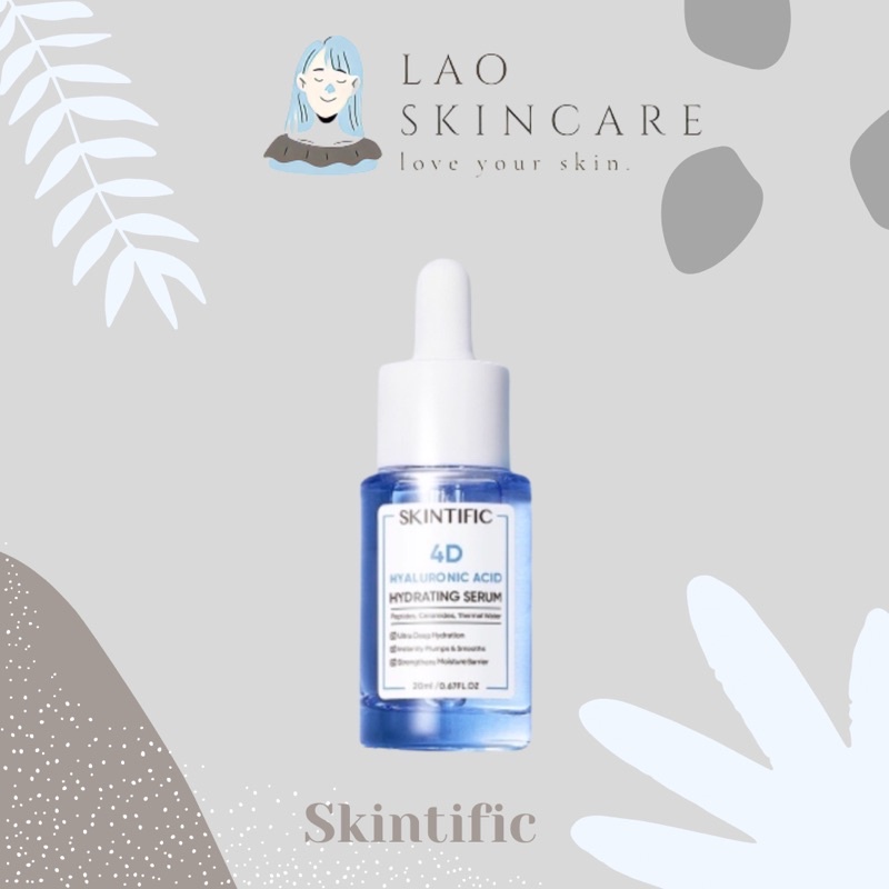 Jual SKINTIFIC 4D Pure Hyaluronic Acid Hydrating Serum (20ml) Shopee