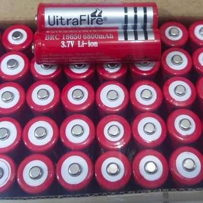 Baterai Isi Ulang UitraFire 18650 3.7V li-ion 6800Mah Baterai Isi Ulang Berkualitas