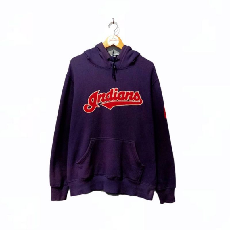 hoodie indians Majestic