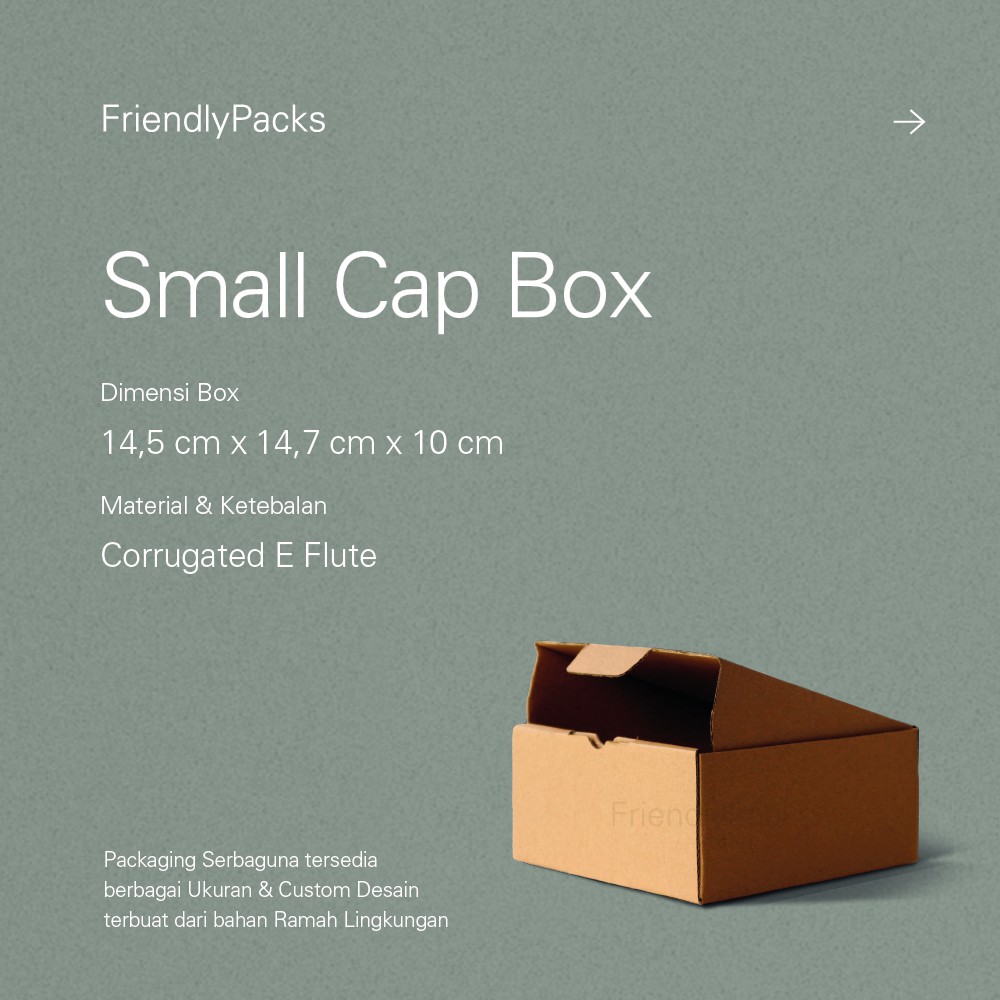 Small Cap Box Packaging Corrugated / Hat Box / Box Topi / Dus Topi