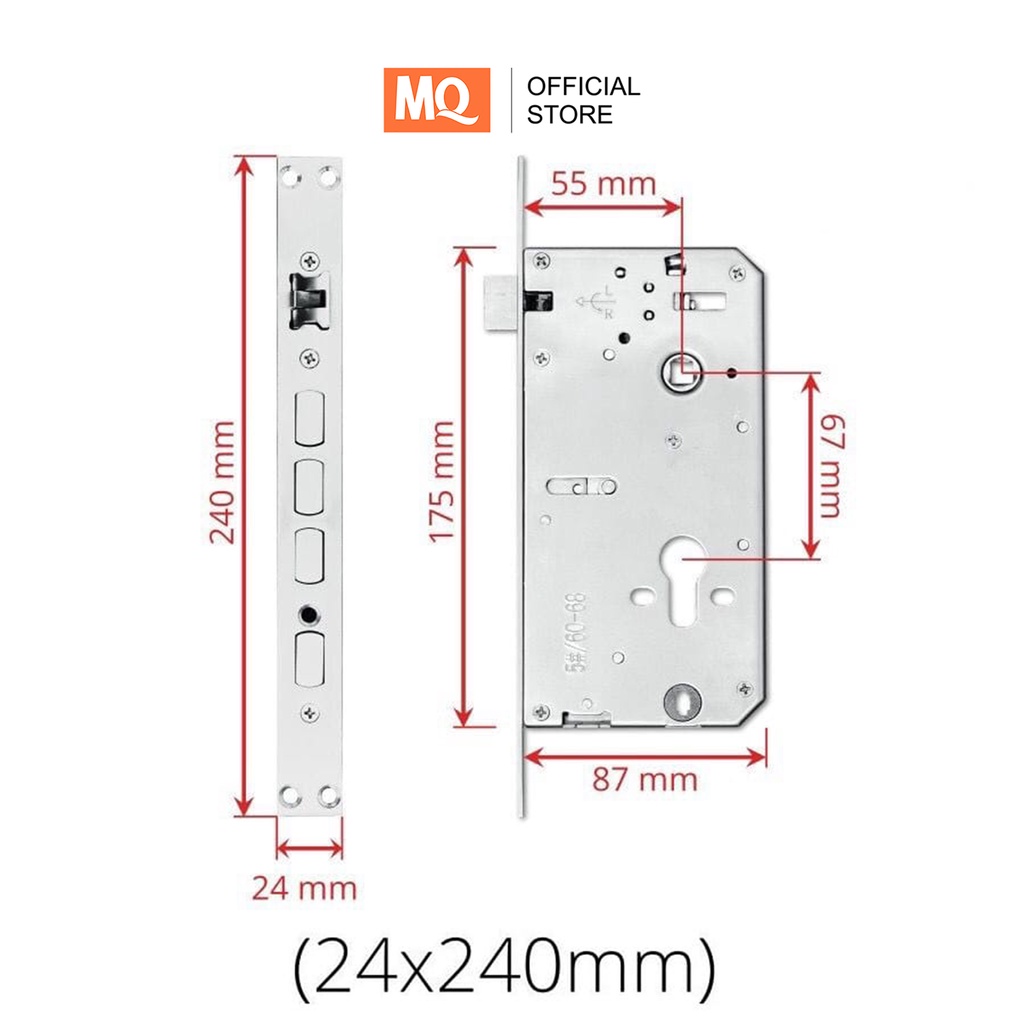 MQ  Smart Door Lock Door Lock Handle Fingerprint Waterprof - Kunci Pintu Digital