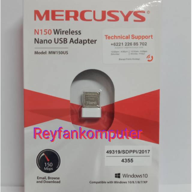 Mercusys N150 Wireless Nano USB Adapter MW 150US