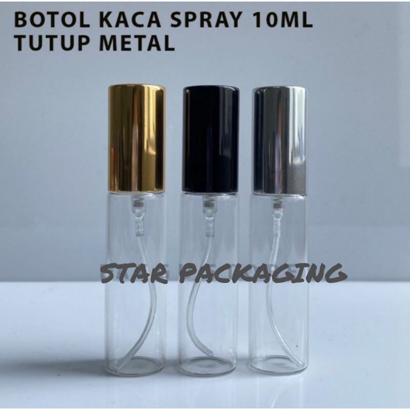 Botol Kaca 10ml Botol 10ml Botol Spray 10ml Botol Spray Kaca 10ml Bening Reffil Isi Ulang Travel Siz