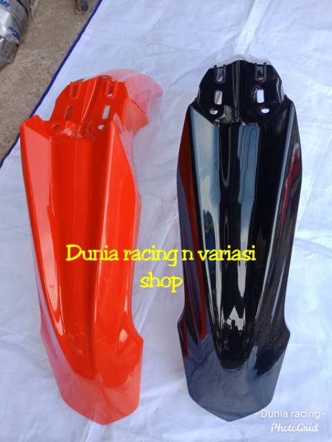 Spakbor depan model CRF 250 cocok untuk CRF 150 KLX DTracker Putih Hitam Merah