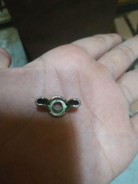 M5 Mur Kuping Wing Nut Kupu - Kupu Putih