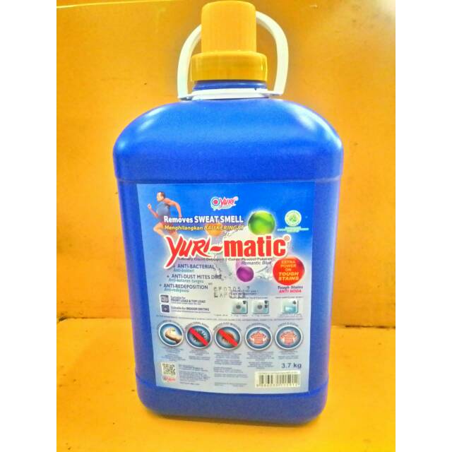 Jual Yuri Matic Laundry Liquid Detergent Anti Noda (Romantic Blue) 3