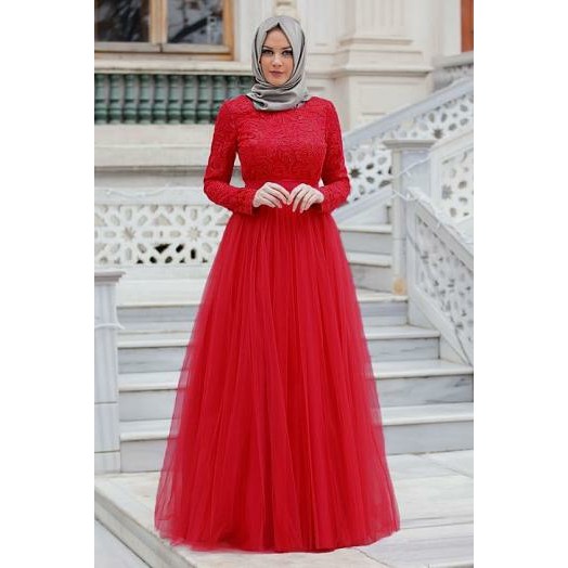 Mokokomo MX Almaer Maxi Long Dress Terusan Fashion Muslim Wanita