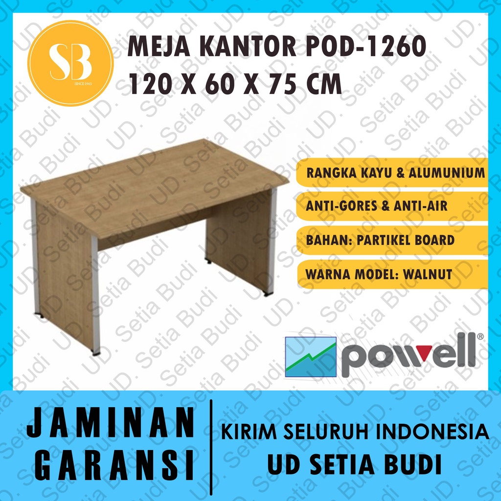 Meja Kantor / Kerja Powell One POD 1260
