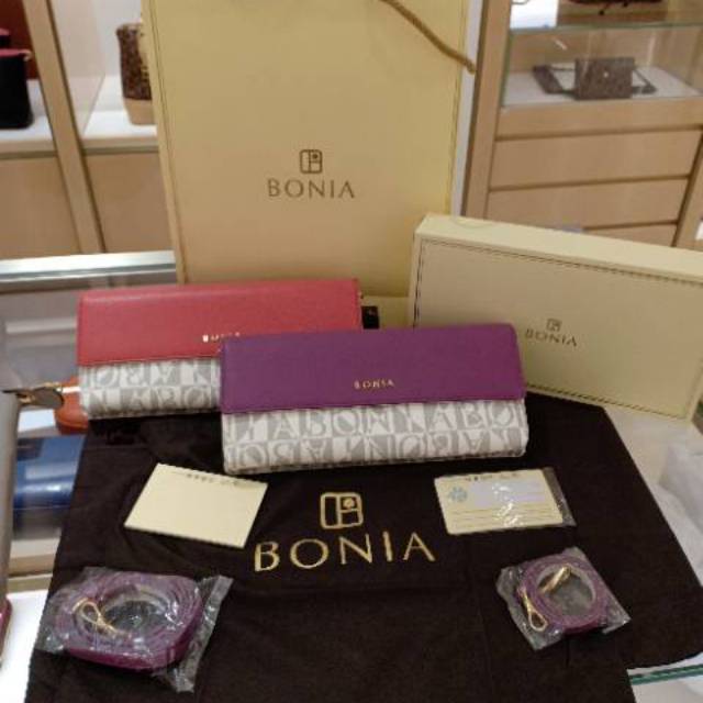 Wristelt bonia original clutch bonia original dompet bonia original