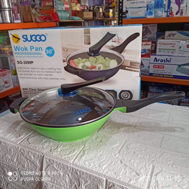 wok pan suggo 30cm granito