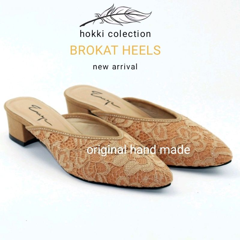 Heels brokat Pesta Wanita Terbaru Sepatu Sandal hak tinggi 3 cm Premium