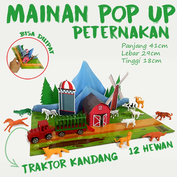 Mainan Pop Up Edukasi Peternakan Shopee Indonesia