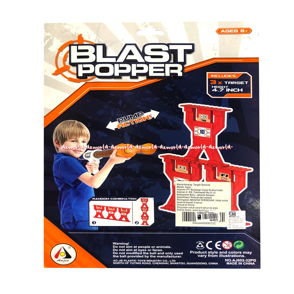 Blast Popper Patent Pending Mainan Untuk Latihan Sasaran Tembak Shot Target