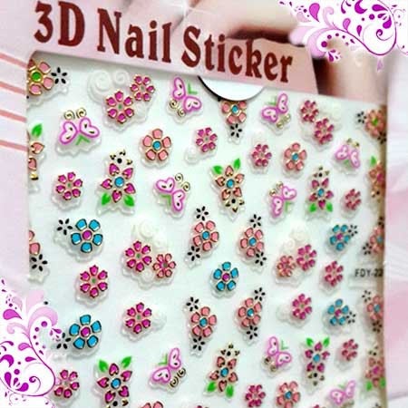 Stiker Kuku Nail Art Cat Kuku Hiasan Kuku