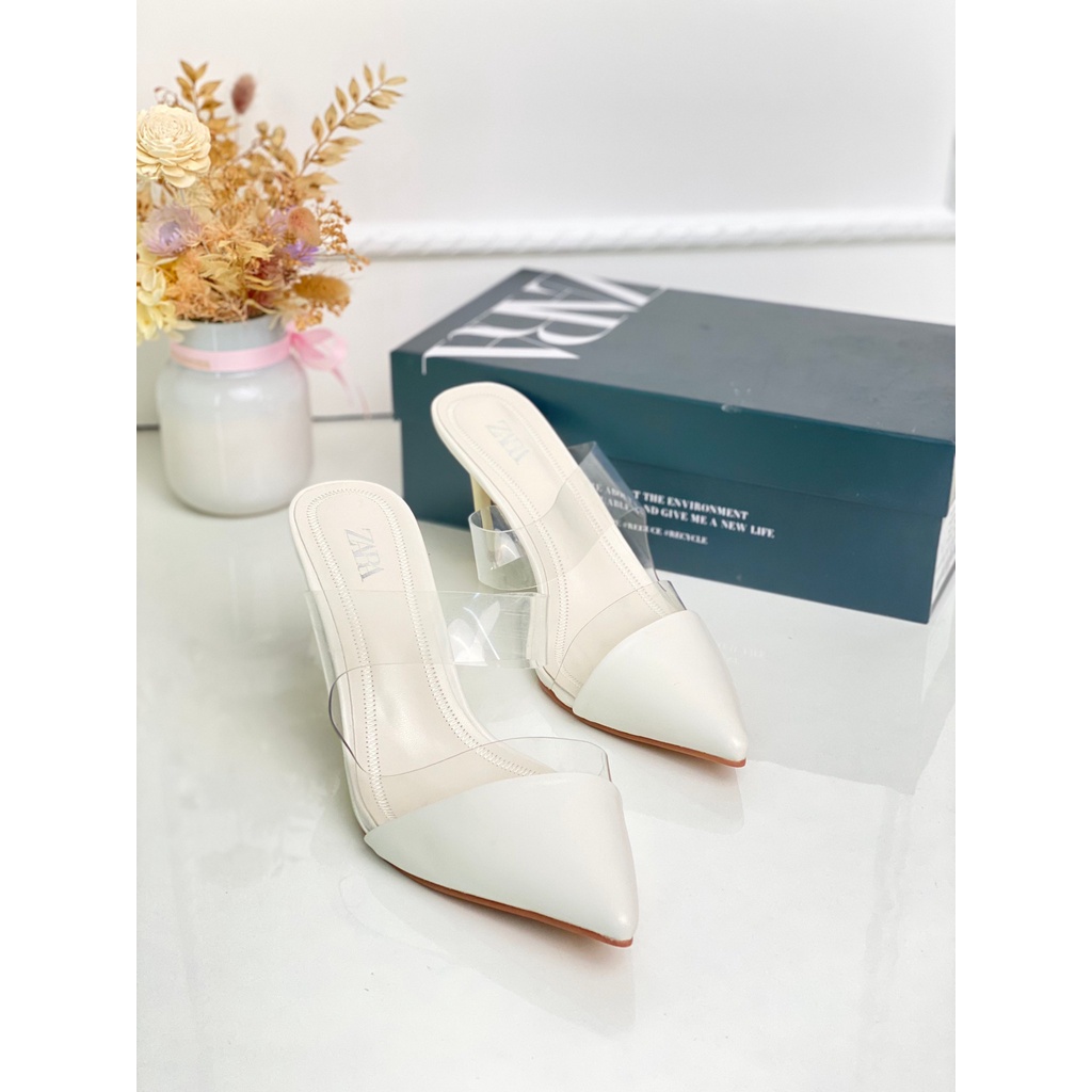 SEPATU  WANITA ZS009 VYNIL MULES  PREMIUM IMPORT