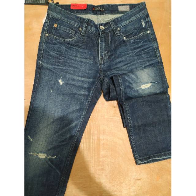 Celana jeans Osella originall slimfit sobek sobek