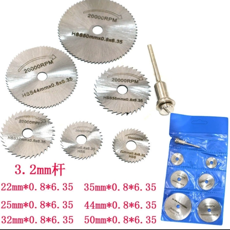 mata HSS gergaji rotary set 4pcs bor gerinda gergaji shaw