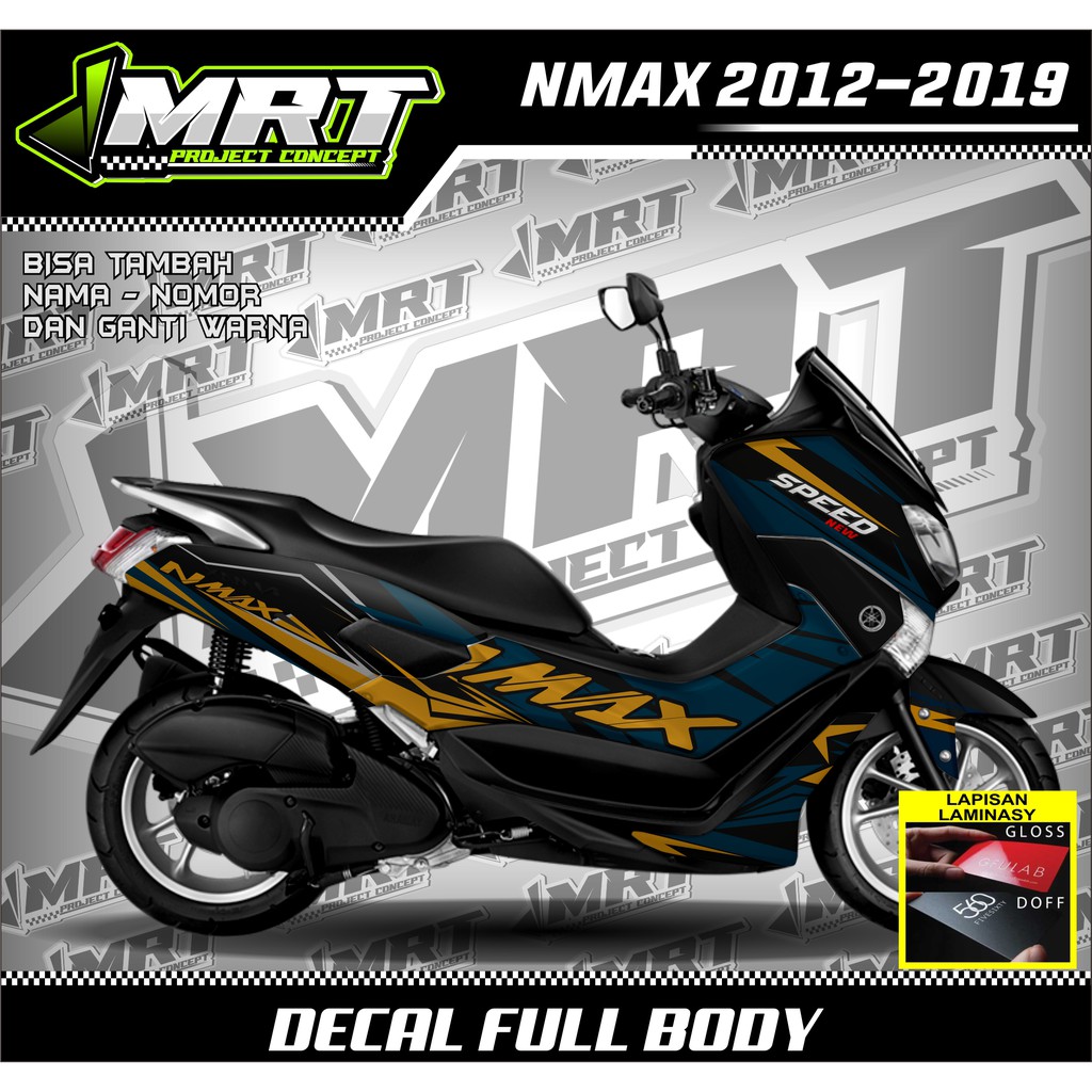 Decal Nmax Tahun 2012-2019 Full Body, Stiker Dekal Nmax 2012-2019 Full Body