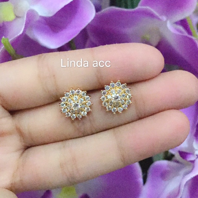 anting xuping lapis emas