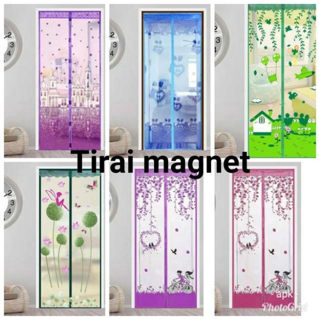 TIRAI MAGNET ANTI NYAMUK PINTU KAMAR TIDUR RUMAH MURAH | GORDEN HORDENG KORDEN TIRAY GORDYN JARING KELAMBU KLAMBU ANTI NYAMUK BAHAN PVC UKURAN 90X210 MERK LOYAL BOSQUE ORIGINAL ASLI GRATIS ONGKIR BISA COD SELURUH INDONESIA