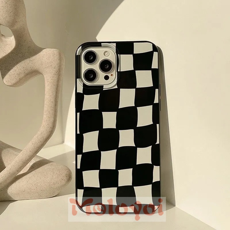 Soft Case Pelindung Lensa Bahan TPU Warna Hitam Dan Putih Untuk IPhone 7 8 Plus XR 11 13 12 Pro Max X XS Max SE 2020