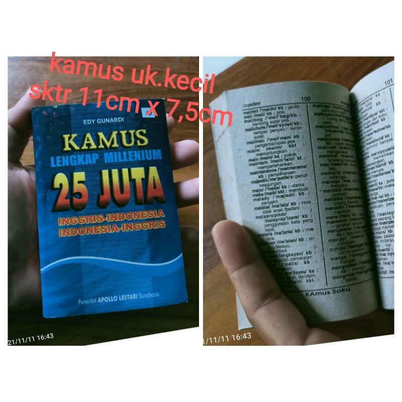 Buku Pelajaran Kamus Bahasa Inggris Indonesia - Indonesia Inggris-D