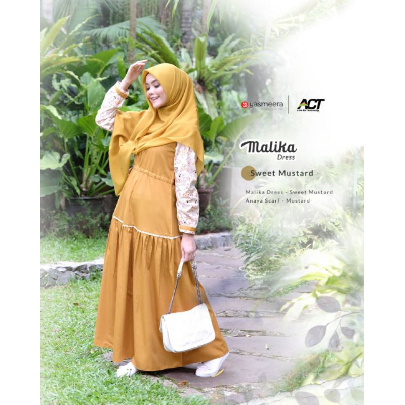 GAMIS / DRESS MALIKA SERIES ORI YASMEERA