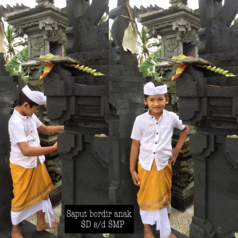 saput katun bordir anak SD-SMP