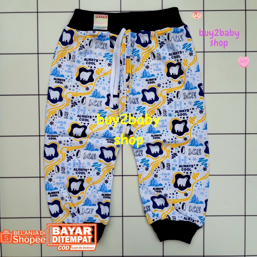 Celana panjang anak model boxer full color print motif USAGI usia 1-3 Tahun 3 PCS
