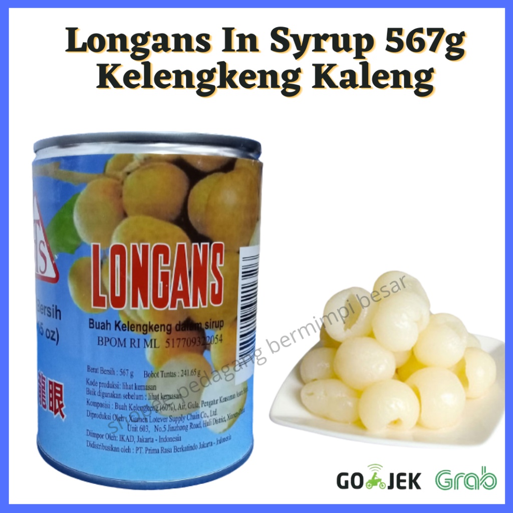 Longans In Syrup 567g/ / Buah Kaleng Longan / Lengkeng/ Kelengkeng/ Klengkeng