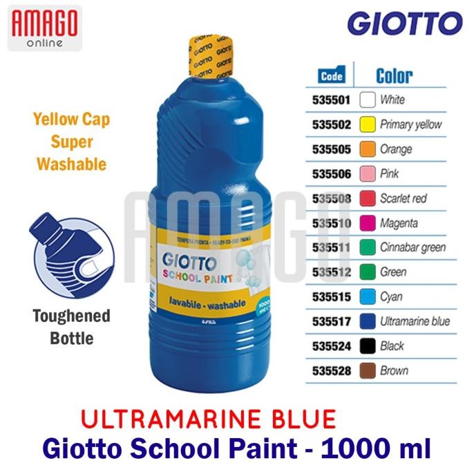

TERMURAH GIOTTO SCHOOL PAINT - ULTRAMARINE BLUE - 1.000 ml - 535517/CAT AKRILIK SET/CAT AKRILIK SET 24 WARNA/CAT AKRILIK PASTEL/CAT AIR/CAT AIR LUKIS SET/CAT AIR GIOTTO/KUAS LUKIS 1 SET/KUAS LUKIS KECIL/KUAS LUKIS LENGKAP/KANVAS LUKIS/KANVAS LUKIS